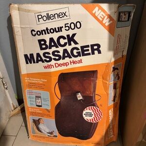 Vintage 1979 Pollenex B-500 Deep Heat Back Massager Heated Vibrating NOB